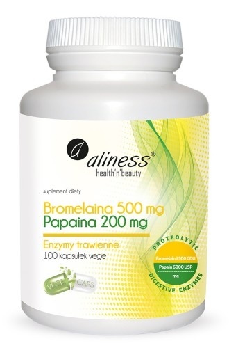 BROMELAINA+PAPAINA 100kaps ALINESS