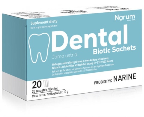 DENTAL BIOTIC SACHETS 500mg 20sasz NARUM