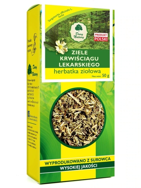 Krwiściąg Lekarski Ziele Eko 50g Dary Natury