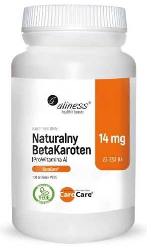 NATURALNY BETA KAROTEN 14mg 100tabl ALINESS