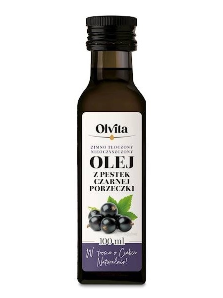 Olej z Pestek Czarnej Porzeczki Zimno tłoczony 100ml Olvita