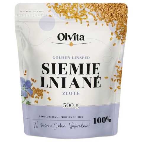 Siemię Lniane Złociste 500g Olvita