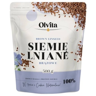 Siemię Lniane Brązowe 500g Olvita