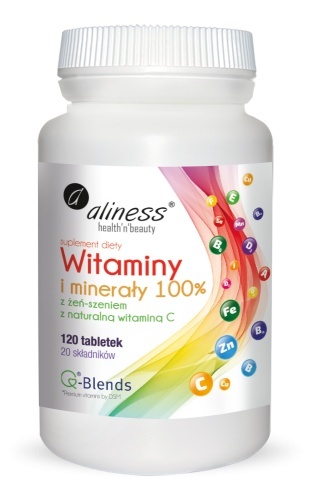 WITAMINY I MULTIMINERAŁY 120 KAPS ALINESS