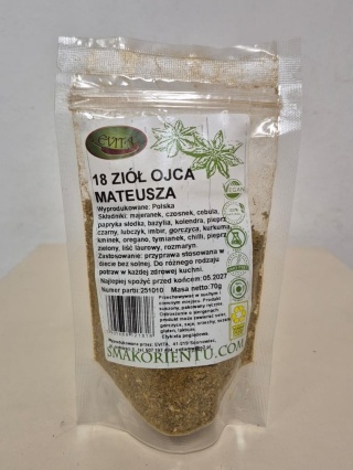 18 ZIÓŁ OJCA MATEUSZA 70 g - PRZYPRAWA EVITA