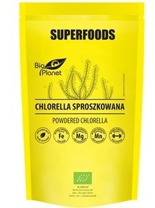 CHLORELLA W PROSZKU GLONY 200g SUPER FOODS