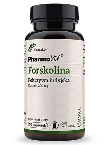 FORSKOLINA EKSTRAKT 4:1 200mg PHARMOVIT 90 kaps