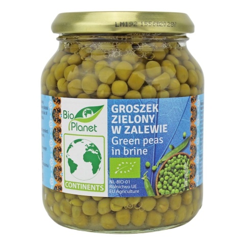 GROSZEK ZIELONY BIO W ZALEWIE 350g BIO PLANET
