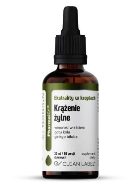 KRĄŻENIE ŻYLNE EKSTRAKT KROPLE 30ml PHARMOVIT