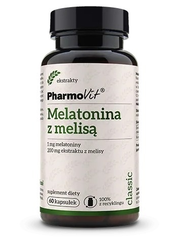 MELATONINA Z MELISĄ 60 kaps PHARMOVIT