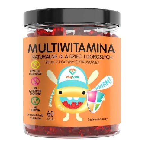MULTIWITAMINA ŻELKI NATURALNE 60szt MY VITA