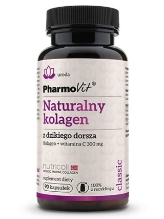 NATURALNY KOLAGEN Z DZIKIEGO DORSZA 90kaps PHARMOVIT