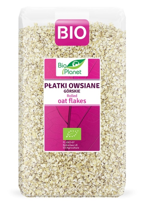 PŁATKI OWSIANE GÓRSKIE BIO 600g BIO PLANET