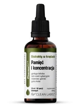 PAMIĘĆ I KONCENTRACJA EKSTRAKT 30ml PHARMOVIT