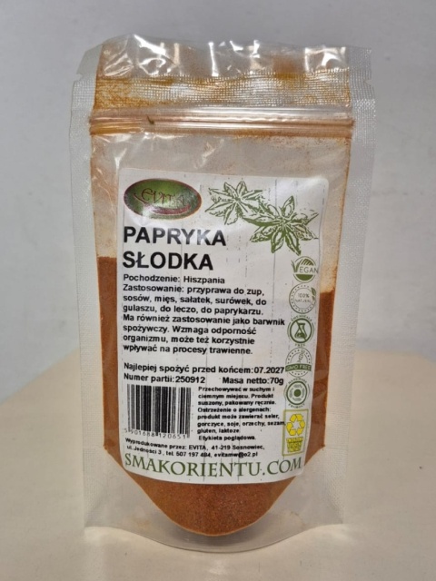 PAPRYKA SŁODKA 70g EVITA