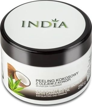 PEELING KOKOSOWY Z OLEJEM Z KONOPI 250g INDIA