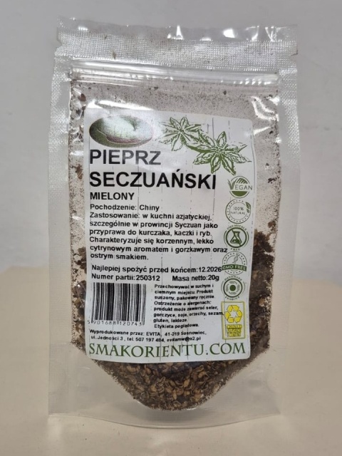 PIEPRZ SECZUAŃSKI MIELONY 20 g EVITA