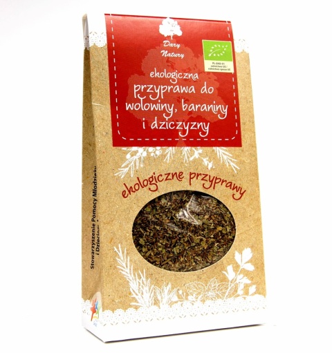 PRZYPRAWA DO DZICZYZNY, WOŁ I BARANINY EKO 40g DARY NATURY