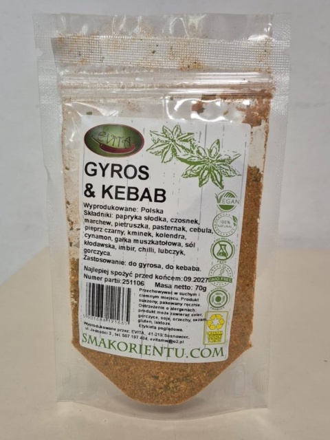 PRZYPRAWA GYROS & KEBAB 70g EVITA
