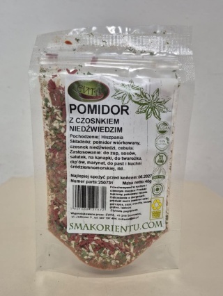 PRZYPRAWA POMIDOR Z CZOSN. NIEDŹWIEDZIM 40g EVITA