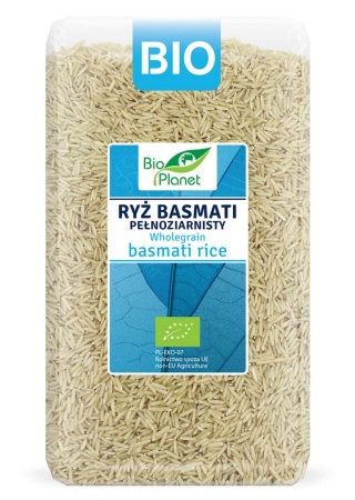 RYŻ BASMATI PEŁNOZIARNISTY BIO 1000g BIO PLANET
