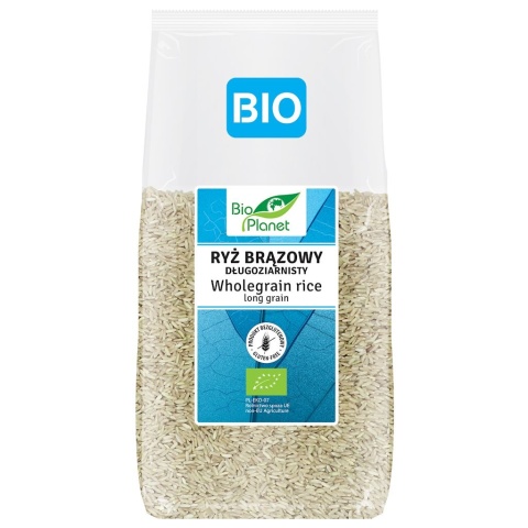 RYŻ BRĄZOWY DŁUGOZIARNISTY BIO 500g BIO PLANET