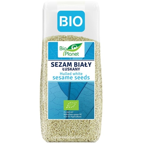 SEZAM BIAŁY ŁUSKANY BIO 200 g BIO PLANET