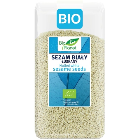 SEZAM BIAŁY ŁUSKANY BIO 400 g BIO PLANET