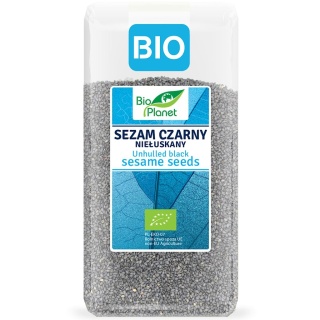SEZAM CZARNY NIEŁUSKANY BIO 200 g BIO PLANET