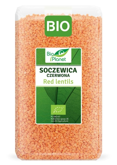 SOCZEWICA CZERWONA BIO 1kg BIO PLANET