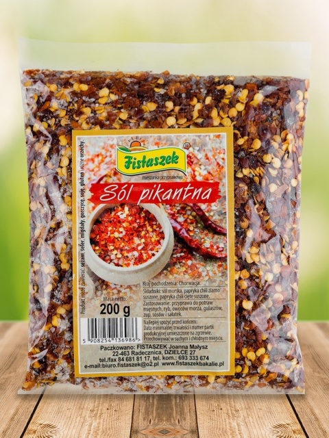 SÓL PIKANTNA 200g FISTASZEK