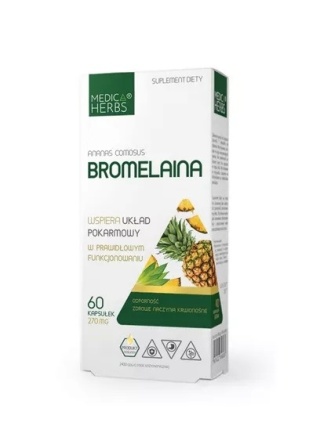 BROMELAINA Z ANANASA 270mg 60kapa MEDICA HERBS