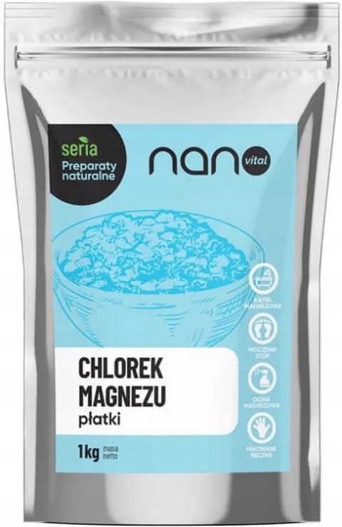 CHLOREK MAGNEZU PŁATKI 1kg NANOVITAL
