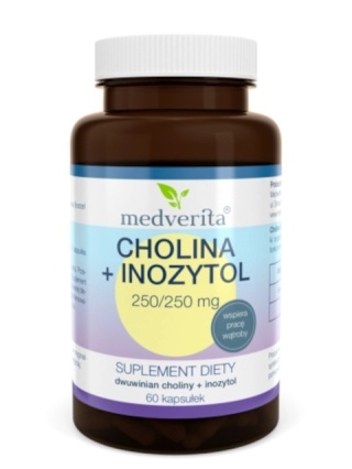 CHOLINA 250g+INOZYTOL 250g 60kaps MEDVERITA
