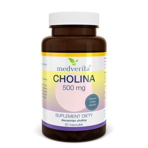 CHOLINA 500mg 60kaps. MEDVERITA