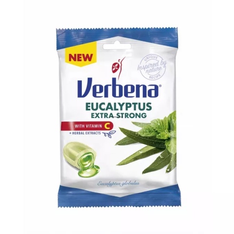 CUKIERKI EUCALIPTUS EXTRA STRONG 60g VERBENA