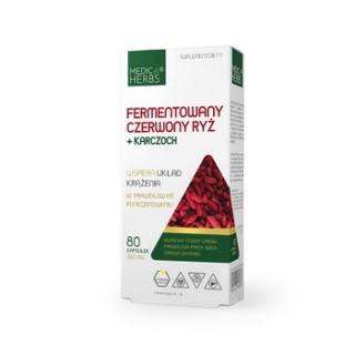CZERWONY RYŻ + KARCZOCH 80 kaps MEDICA HERBS