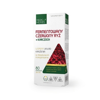 CZERWONY RYŻ + KARCZOCH 80 kaps MEDICA HERBS