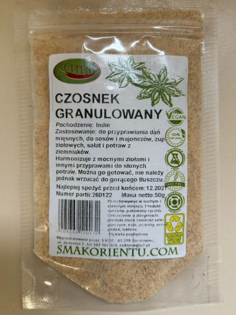 CZOSNEK GRANULOWANY 50g EVITA