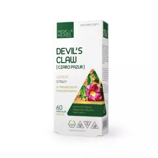 DEVILS CLAW CZARCI PAZUR 600mg 60kaps MEDICA HERBS