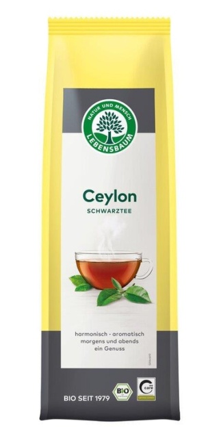 HERBATA CZARNA LIŚCIASTA CEJLOŃSKA BIO 75g LEBENSBAUM