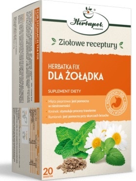 HERBATKA DLA ŻOŁĄDKA FIX 20sasz. HERBAPOL KRAKÓW