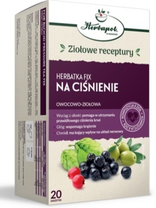 HERBATKA NA CIŚNIENIE 20 saszetek FIX HERBAPOL KRAKÓW