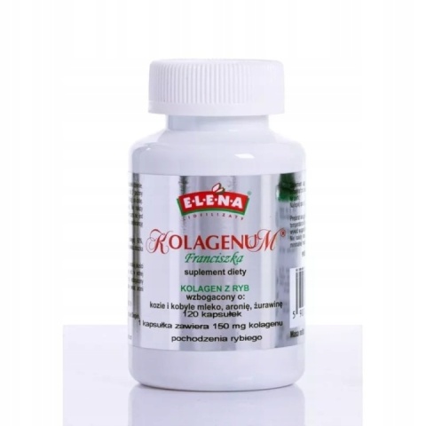KOLAGENUM HYDROLIZOWANE 120 KAPS ELENA