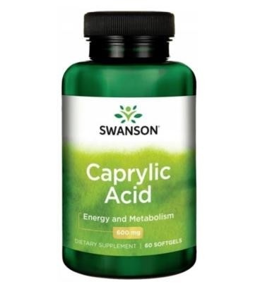 KWAS KAPRYLOWY 60 kaps 600 mg SWANSON