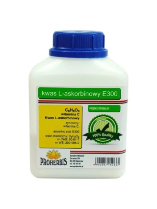 KWAS L-ASKORBINOWY 250g PROHERBIS