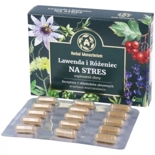 LAWENDA I RÓŻENIEC NA STRES 30 kaps HERBAL MONASTERIUM