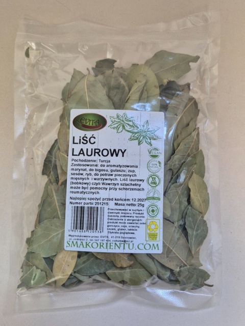 LIŚĆ LAUROWY 25g EVITA