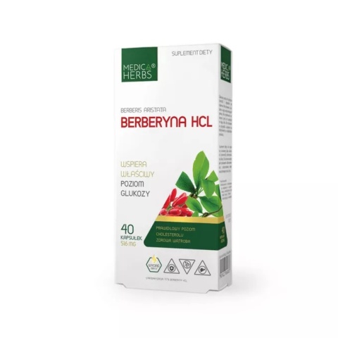 MEDICA HERBS BERBERYNA HCL 40 kaps
