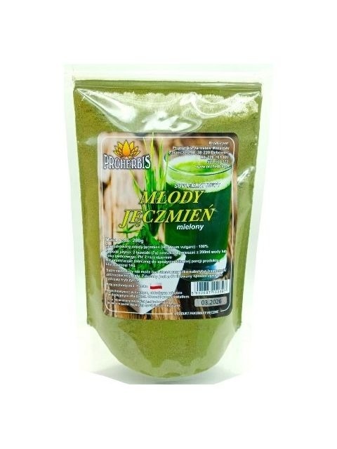MŁODY JĘCZMIEŃ MIELONY 200g PROHERBIS